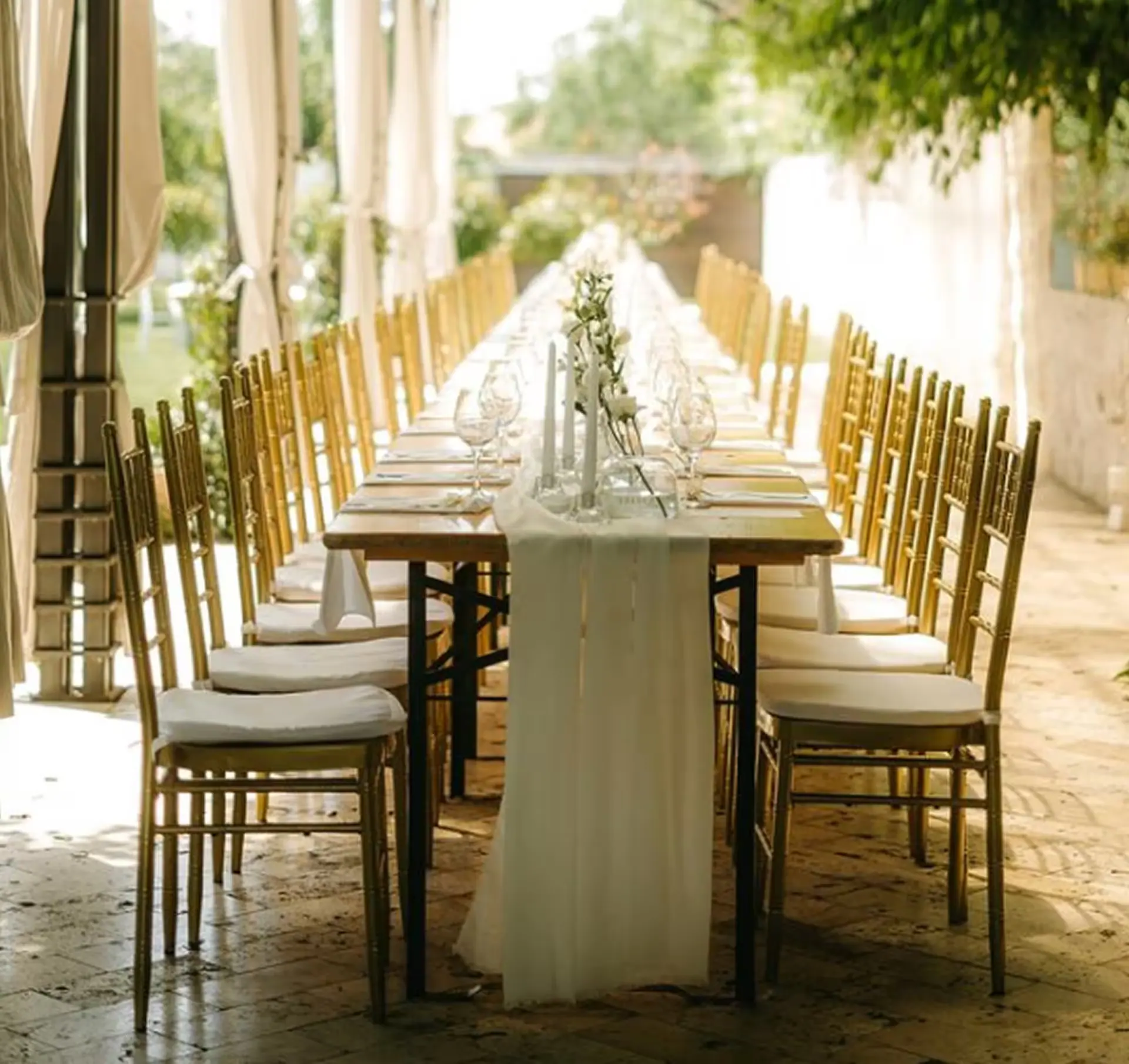 Elegant wedding table styled with flowers and candles